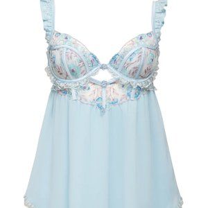 For Love and Lemons Sorbet Rose Babydoll Slip Dress